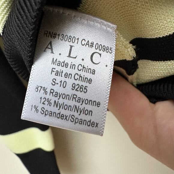 A.L.C. Black and Cream Striped Sweater - Picture 6 of 6